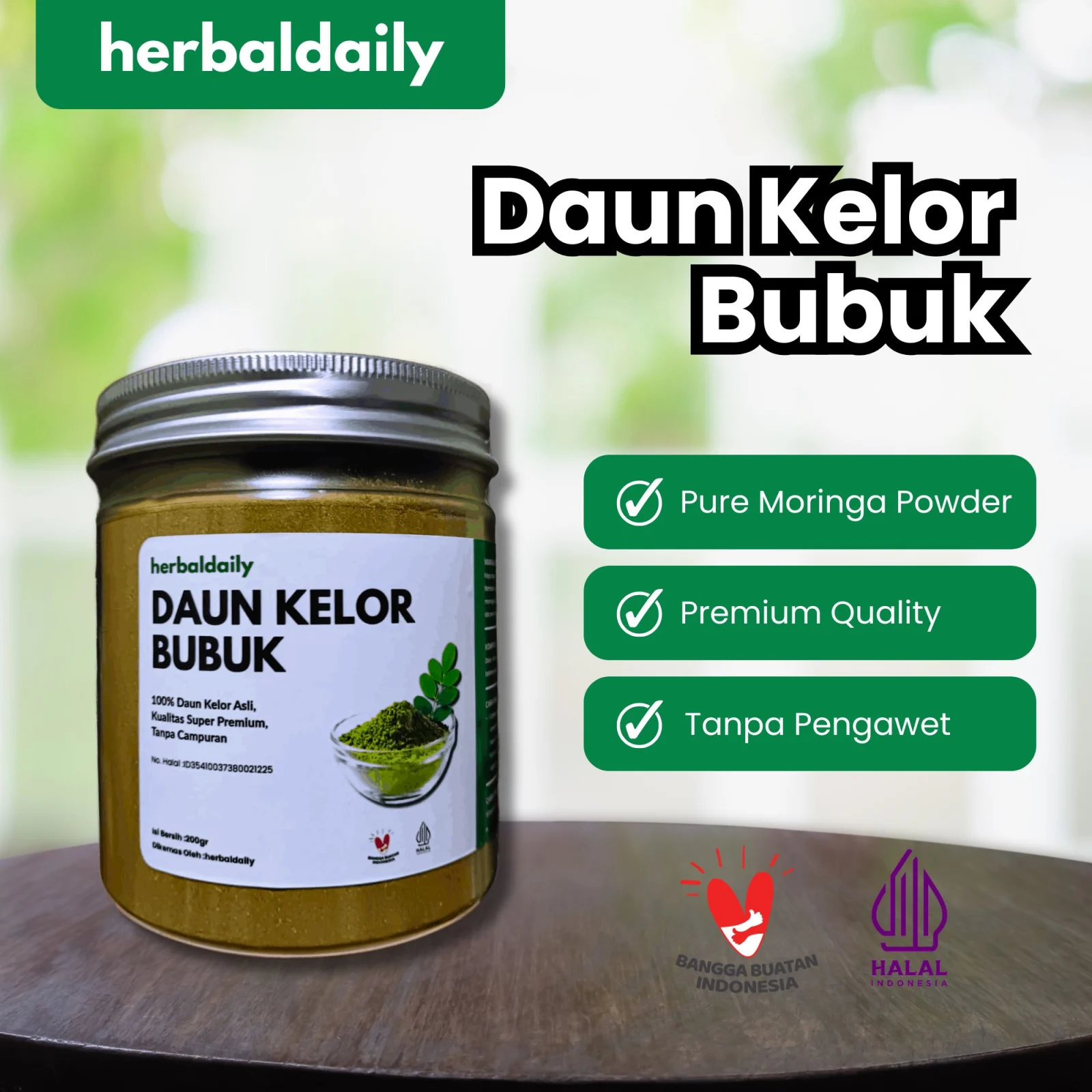 Daun Kelor Bubuk 200gr