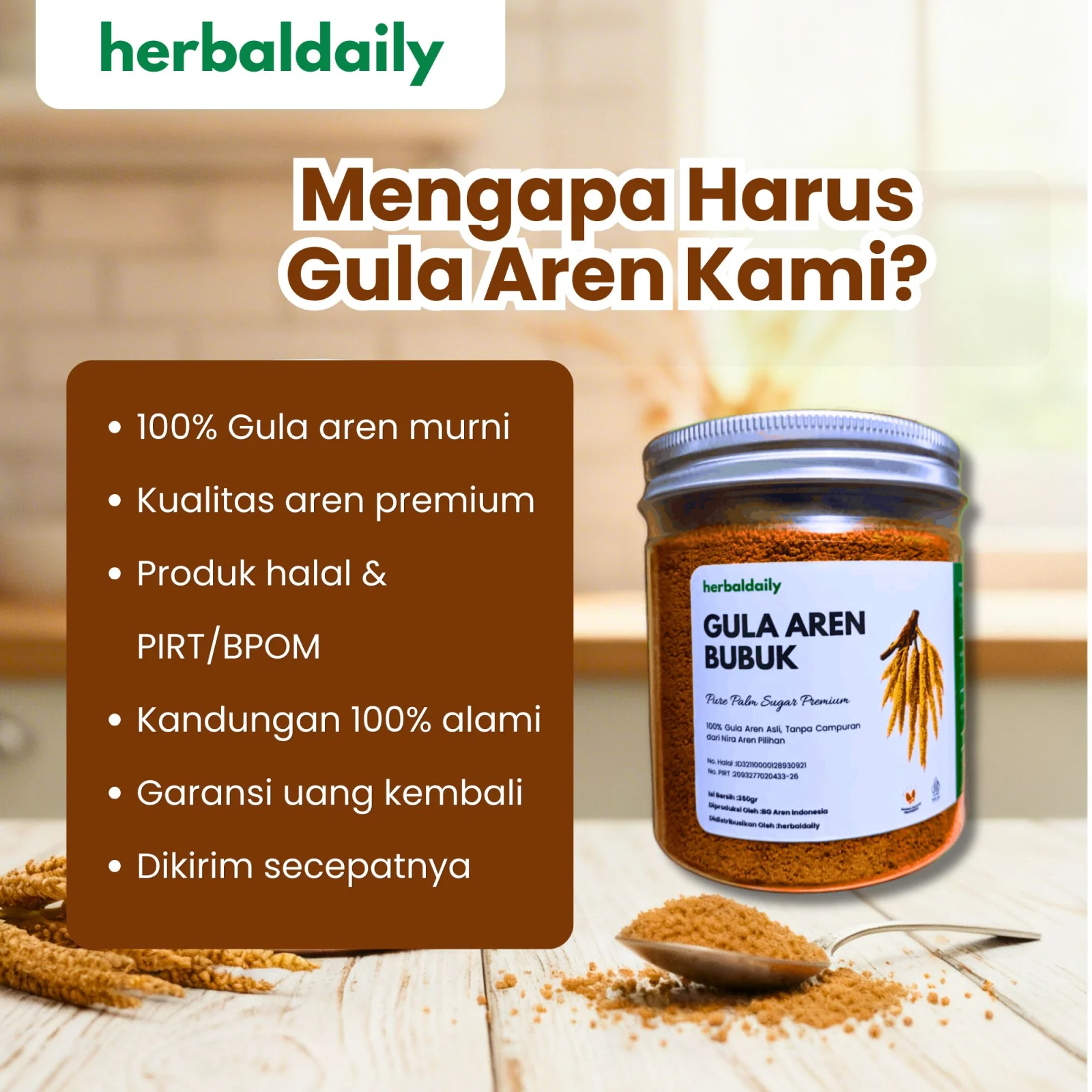 Gula Aren Bubuk 350gr